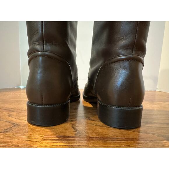 Louis Vuitton Women's Rich Brown Leather Long Boots Size 36 – Authentic - Picture 8 of 16